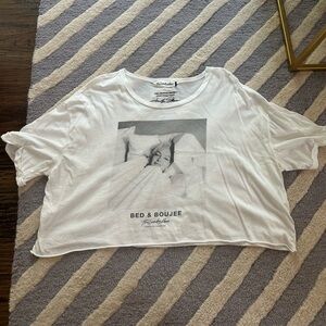 Bed & Boujee Marilyn Monroe Cropped Oversized Tee